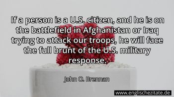 Englisches Zitat von John O. Brennan als Bild