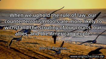 Englisches Zitat von John O. Brennan als Bild