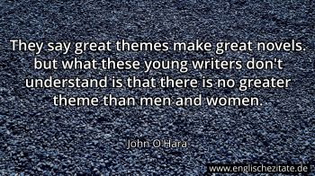 Englisches Zitat von John O'Hara als Bild