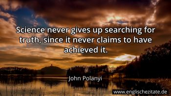Englisches Zitat von John Polanyi als Bild