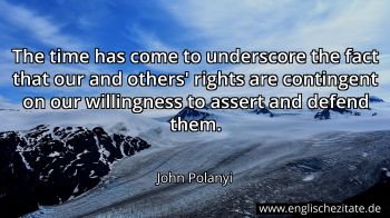 Englisches Zitat von John Polanyi als Bild
