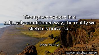 Englisches Zitat von John Polanyi als Bild