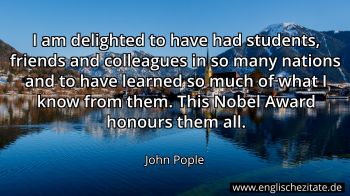 Englisches Zitat von John Pople als Bild