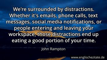 Englisches Zitat von John Rampton als Bild