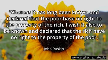 Englisches Zitat von John Ruskin als Bild