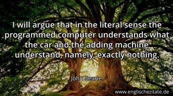 Englisches Zitat von John Searle als Bild