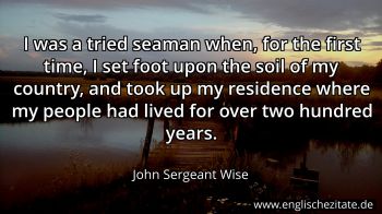 Englisches Zitat von John Sergeant Wise als Bild