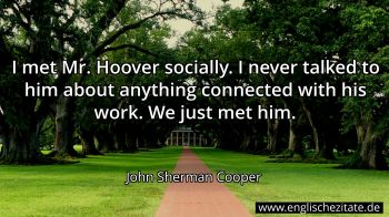 Englisches Zitat von John Sherman Cooper als Bild