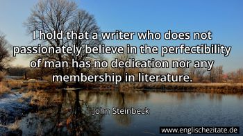 Englisches Zitat von John Steinbeck als Bild