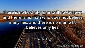 Englisches Zitat von John Sterling als Bild