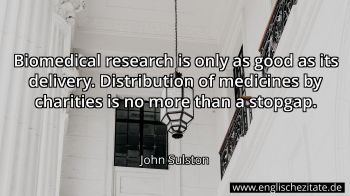Englisches Zitat von John Sulston als Bild