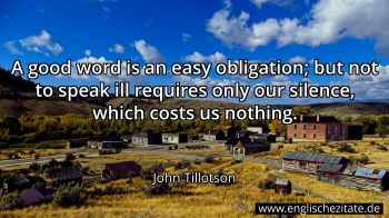 Englisches Zitat von John Tillotson als Bild