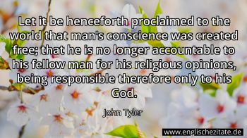 Englisches Zitat von John Tyler als Bild