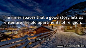 Englisches Zitat von John Updike als Bild