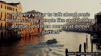 Englisches Zitat von John Wanamaker als Bild