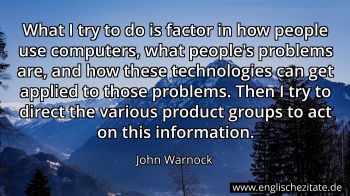 Englisches Zitat von John Warnock als Bild