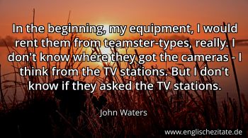 Englisches Zitat von John Waters als Bild
