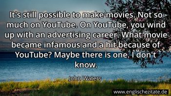 Englisches Zitat von John Waters als Bild