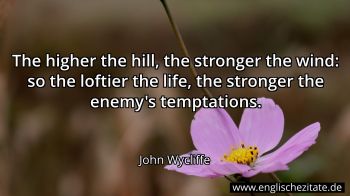 Englisches Zitat von John Wycliffe als Bild