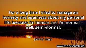 Englisches Zitat von Johnny Depp als Bild