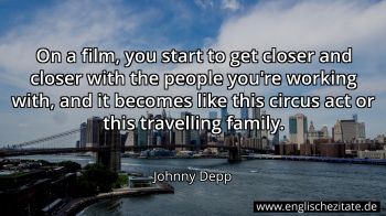 Englisches Zitat von Johnny Depp als Bild