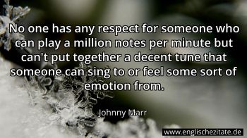 Englisches Zitat von Johnny Marr als Bild