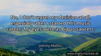 Englisches Zitat von Johnny Mathis als Bild