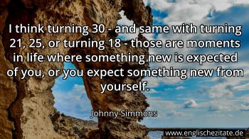 Englisches Zitat von Johnny Simmons als Bild