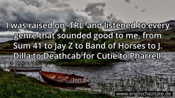 Englisches Zitat von Jon Bellion als Bild