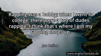 Englisches Zitat von Jon Bellion als Bild