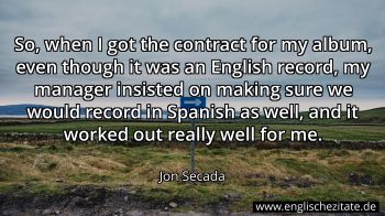 Englisches Zitat von Jon Secada als Bild