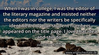Englisches Zitat von Jonathan Carroll als Bild