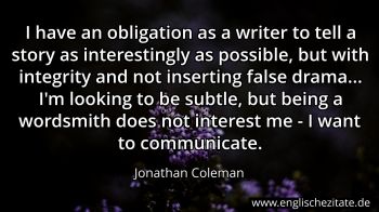 Englisches Zitat von Jonathan Coleman als Bild