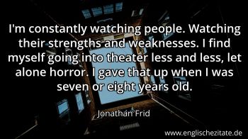 Englisches Zitat von Jonathan Frid als Bild