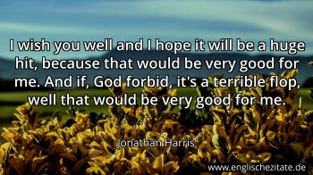 Englisches Zitat von Jonathan Harris als Bild