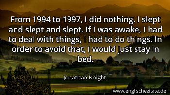 Englisches Zitat von Jonathan Knight als Bild