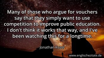 Englisches Zitat von Jonathan Kozol als Bild