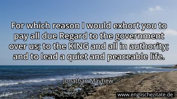 Englisches Zitat von Jonathan Mayhew als Bild