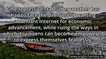 Englisches Zitat von Jonathan Zittrain als Bild