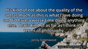 Englisches Zitat von Jonny Greenwood als Bild