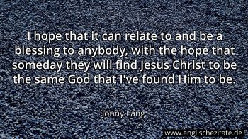 Englisches Zitat von Jonny Lang als Bild