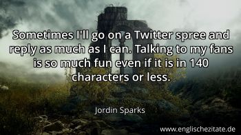 Englisches Zitat von Jordin Sparks als Bild