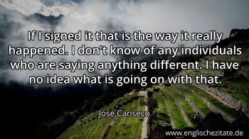 Englisches Zitat von Jose Canseco als Bild