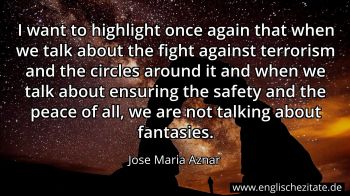 Englisches Zitat von Jose Maria Aznar als Bild