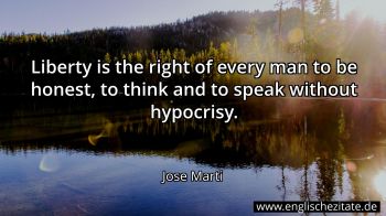 Englisches Zitat von Jose Marti als Bild