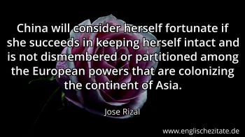 Englisches Zitat von Jose Rizal als Bild