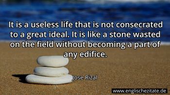 Englisches Zitat von Jose Rizal als Bild