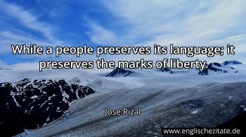 Englisches Zitat von Jose Rizal als Bild