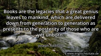 Englisches Zitat von Joseph Addison als Bild