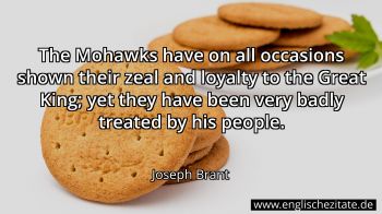 Englisches Zitat von Joseph Brant als Bild